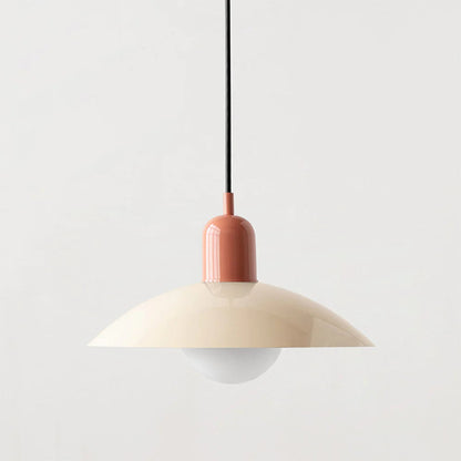 Morandi Modern Metal Pendant Light – Colorful Dome Shade, G9 Base