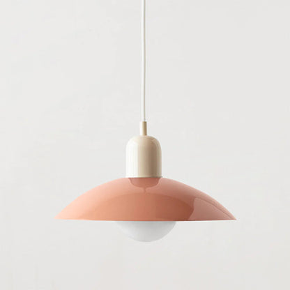 Morandi Modern Metal Pendant Light – Colorful Dome Shade, G9 Base