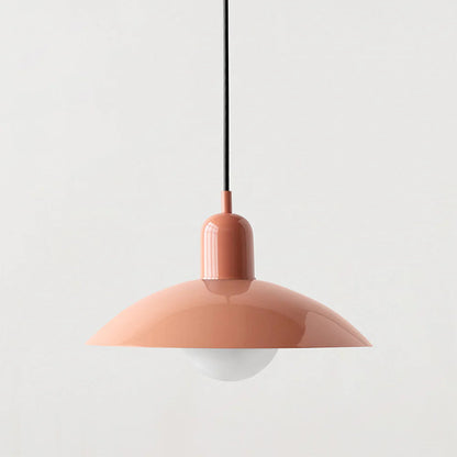 Morandi Modern Metal Pendant Light – Colorful Dome Shade, G9 Base