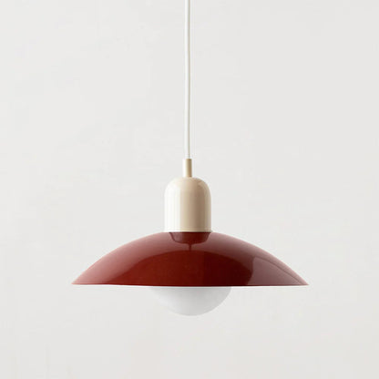 Morandi Modern Metal Pendant Light – Colorful Dome Shade, G9 Base