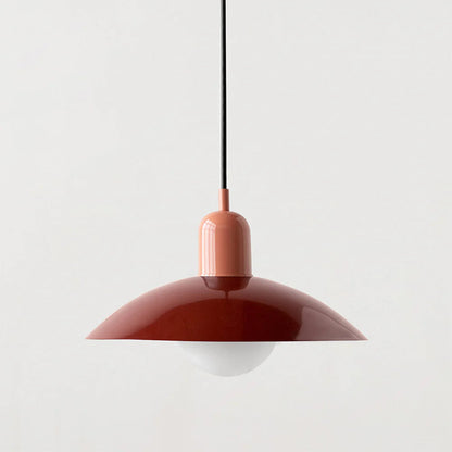 Morandi Modern Metal Pendant Light – Colorful Dome Shade, G9 Base