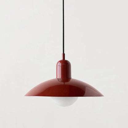 Morandi Modern Metal Pendant Light – Colorful Dome Shade, G9 Base