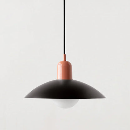 Morandi Modern Metal Pendant Light – Colorful Dome Shade, G9 Base