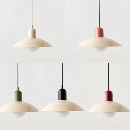 Morandi Modern Metal Pendant Light – Colorful Dome Shade, G9 Base