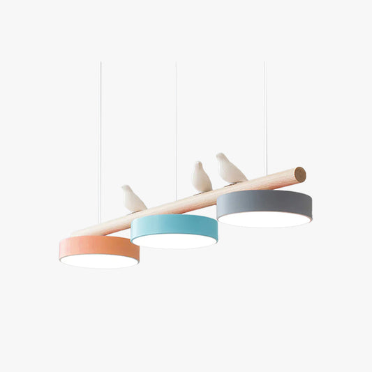Morandi Modern Pendant Light – Metal, Wood, Resin & Acrylic