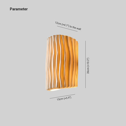 Morandi Retro LED Wall Lamp – Resin, Warm Light, 4 Colours