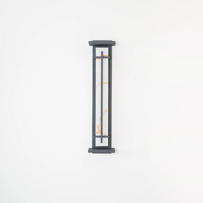 Orr Square Outdoor Wall Light – Metal & Alabaster-Resin IP65 LED