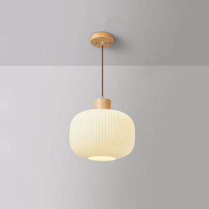 Ozawa Modern Wood & Glass Pendant Light – 2 Styles, 3 Sizes