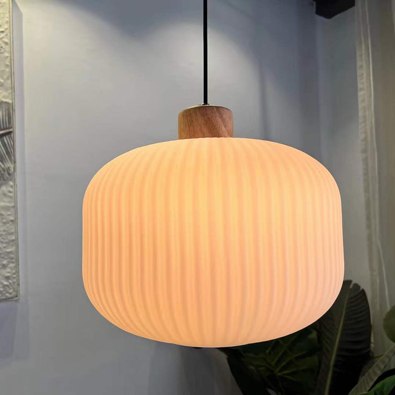 Ozawa Modern Wood & Glass Pendant Light – 2 Styles, 3 Sizes
