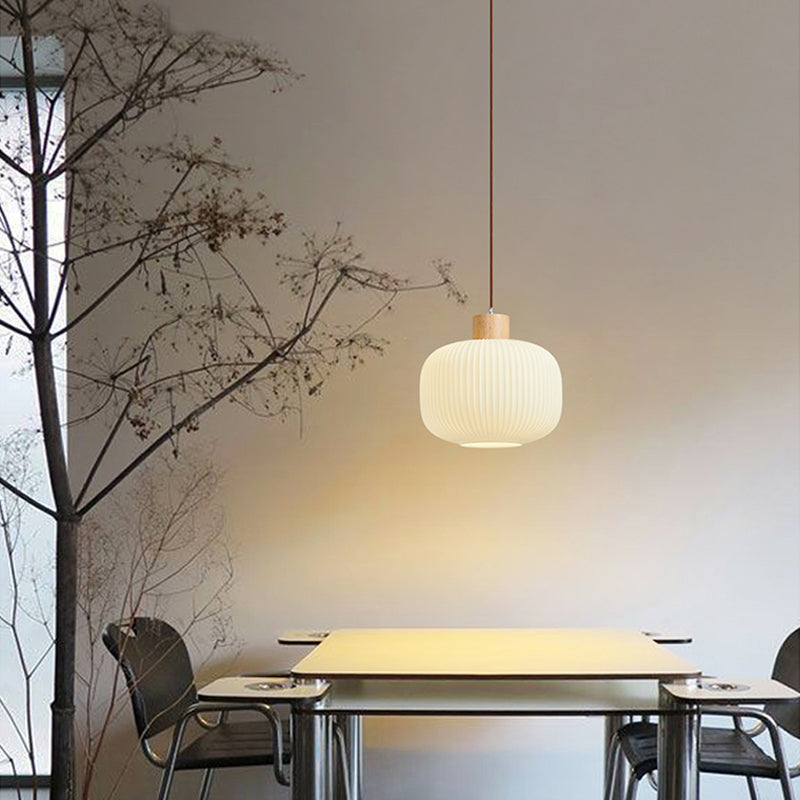Ozawa Modern Wood & Glass Pendant Light – 2 Styles, 3 Sizes