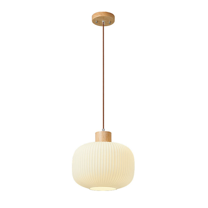 Ozawa Modern Wood & Glass Pendant Light – 2 Styles, 3 Sizes