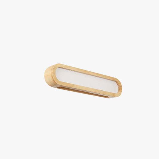 Ozawa Rectangular Wooden Wall Lamp – 21.7" LED, 3-Colour Switch