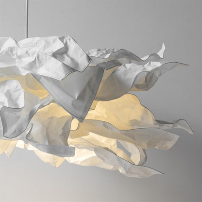 Origami Paper Pendant Light – Adjustable Sculptural Ceiling Lamp (E27)