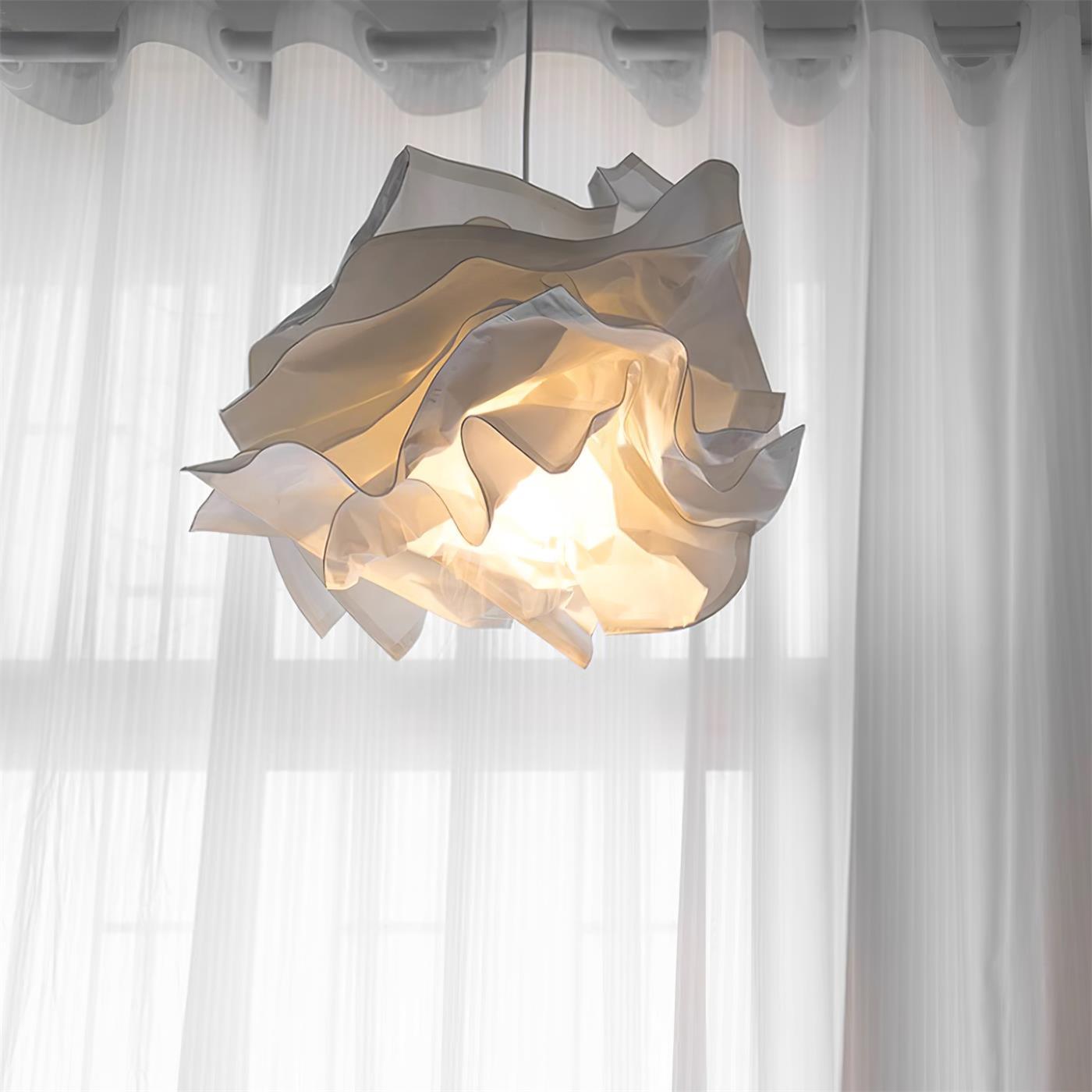 Origami Paper Pendant Light – Adjustable Sculptural Ceiling Lamp (E27)