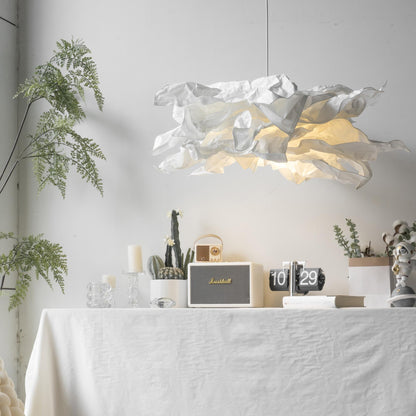 Origami Paper Pendant Light – Adjustable Sculptural Ceiling Lamp (E27)