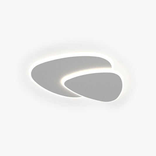 Quinn Flush Mount Ceiling Light – Modern Metal & Acrylic, 15.8/19.7"