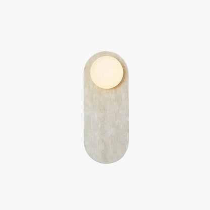 Jade Minimalist Marble & Glass Wall Lamp – Elegant Indoor Sconce