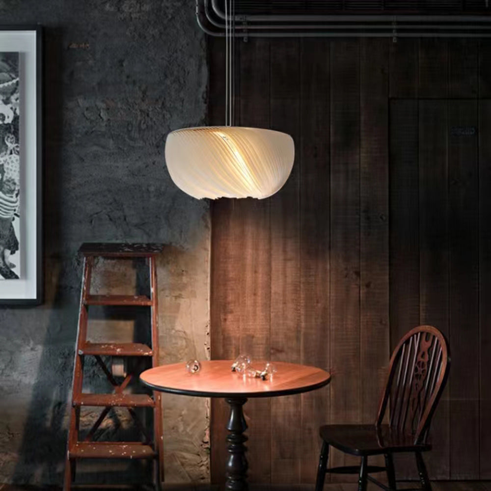 Renée Fabric & Metal Pendant Light – 15.8-31.5"(Vintage / Rustic Styles)