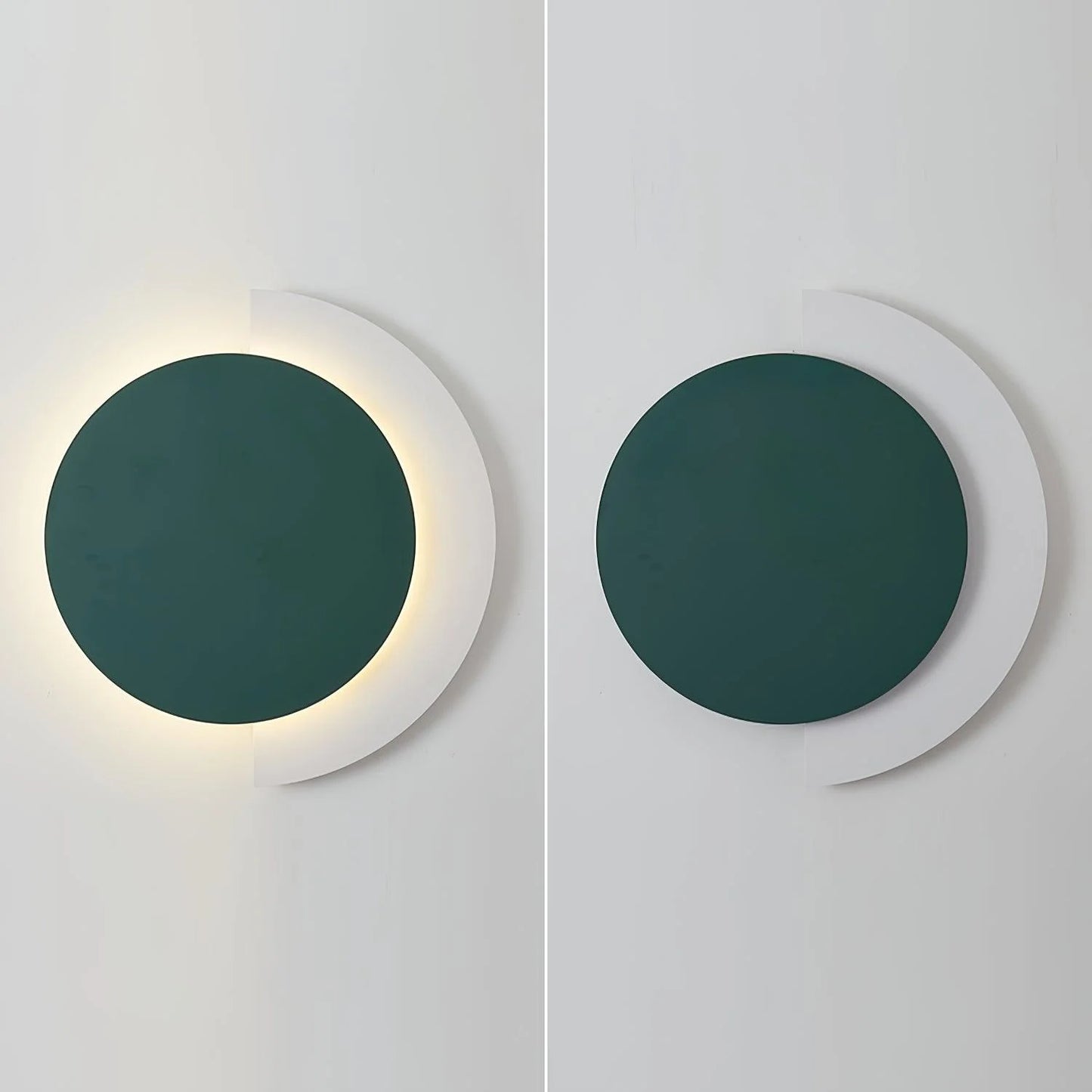 Edge Rounded Acrylic Wall Light – Minimalist Metal Fixture