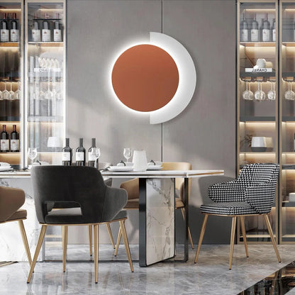 Edge Rounded Acrylic Wall Light – Minimalist Metal Fixture