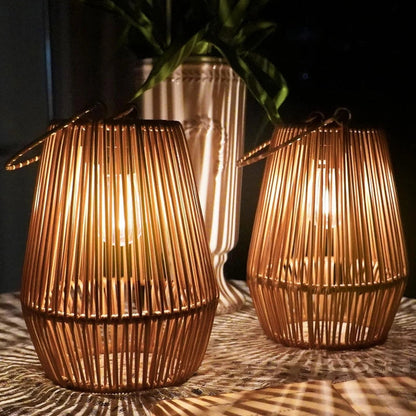 Rattan Solar Lantern – Outdoor Lighting