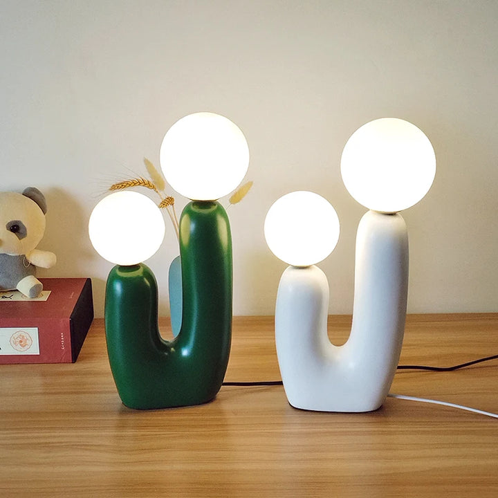 Resin Cactus Table Lamp | Natural & Modern Design