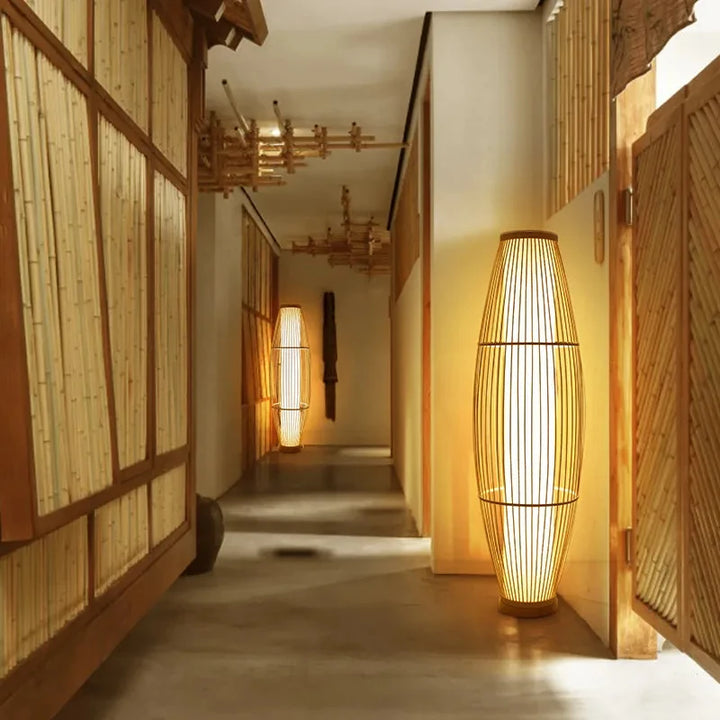 Bamboo Floor Lamp | Natural & Eco-Friendly Ambient Lighting