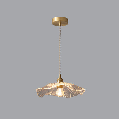 Carins Art Deco Flower Glass Flush Mount Ceiling Light – Clear/Green