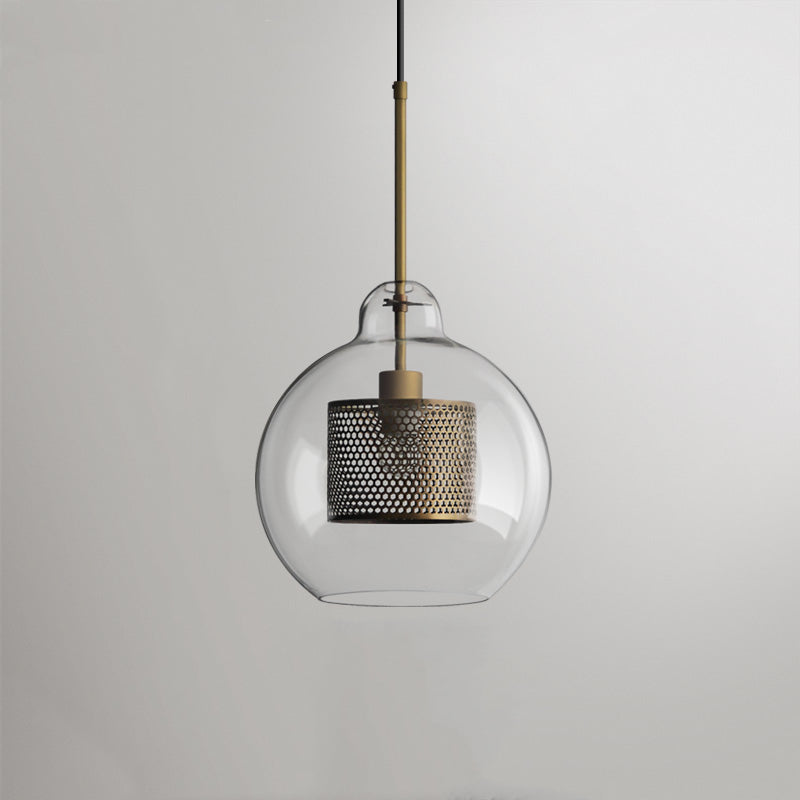 Gold Pendant Light With Glass Shade Soft Glow