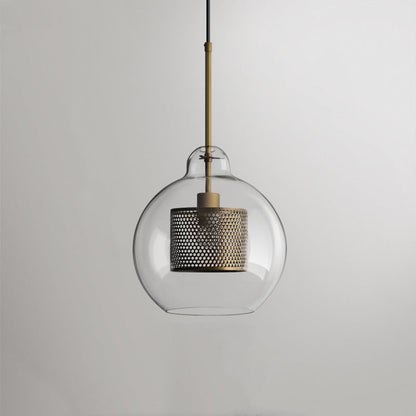 Gold Pendant Light With Glass Shade Soft Glow