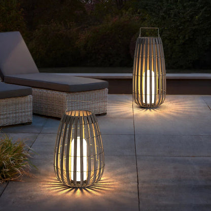 Rattan Garden Lamp | Waterproof & Rechargeable