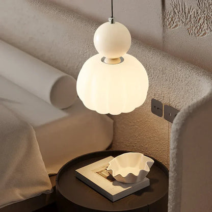 Art Deco Cream Pendant Lamp