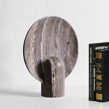 Travertine-Effect Stone Lamp – Mineral Elegance for Your Interior
