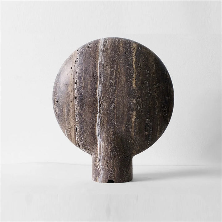 Travertine-Effect Stone Lamp – Mineral Elegance for Your Interior