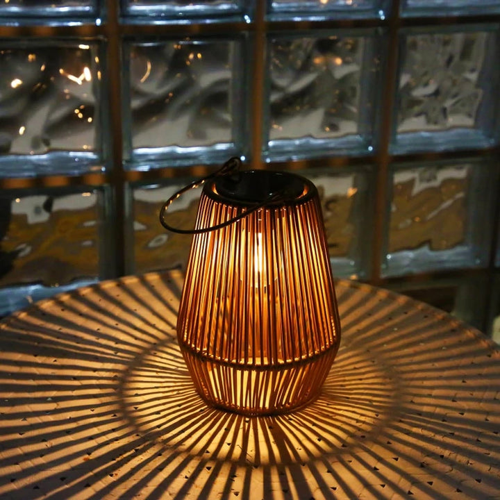 Rattan Solar Lantern – Outdoor Lighting