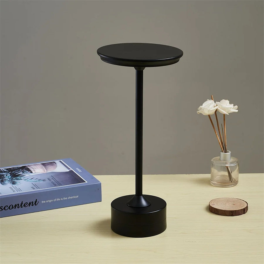 Metal Touch Lamp – Portable, Rechargeable, 3 Light Settings