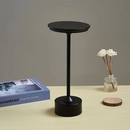 Metal Touch Lamp – Portable, Rechargeable, 3 Light Settings
