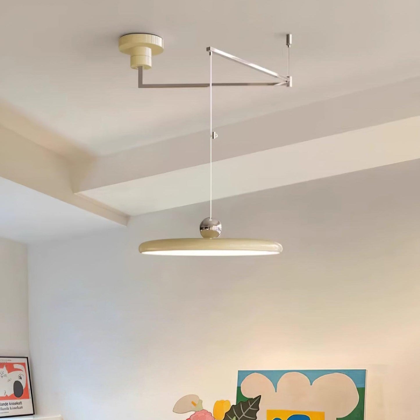 Industrial Pendant Light With Adjustable Arm