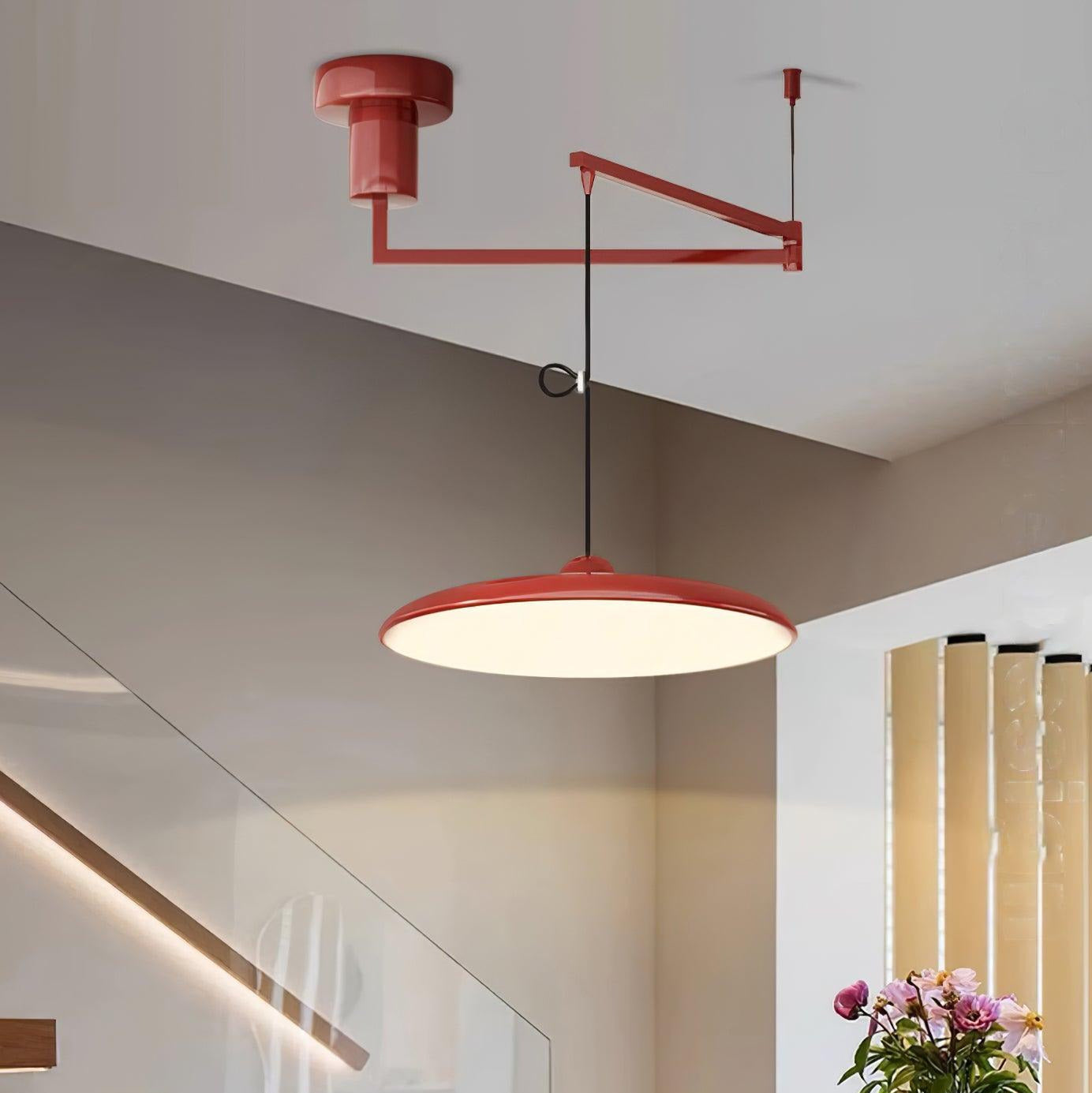 Industrial Pendant Light With Adjustable Arm