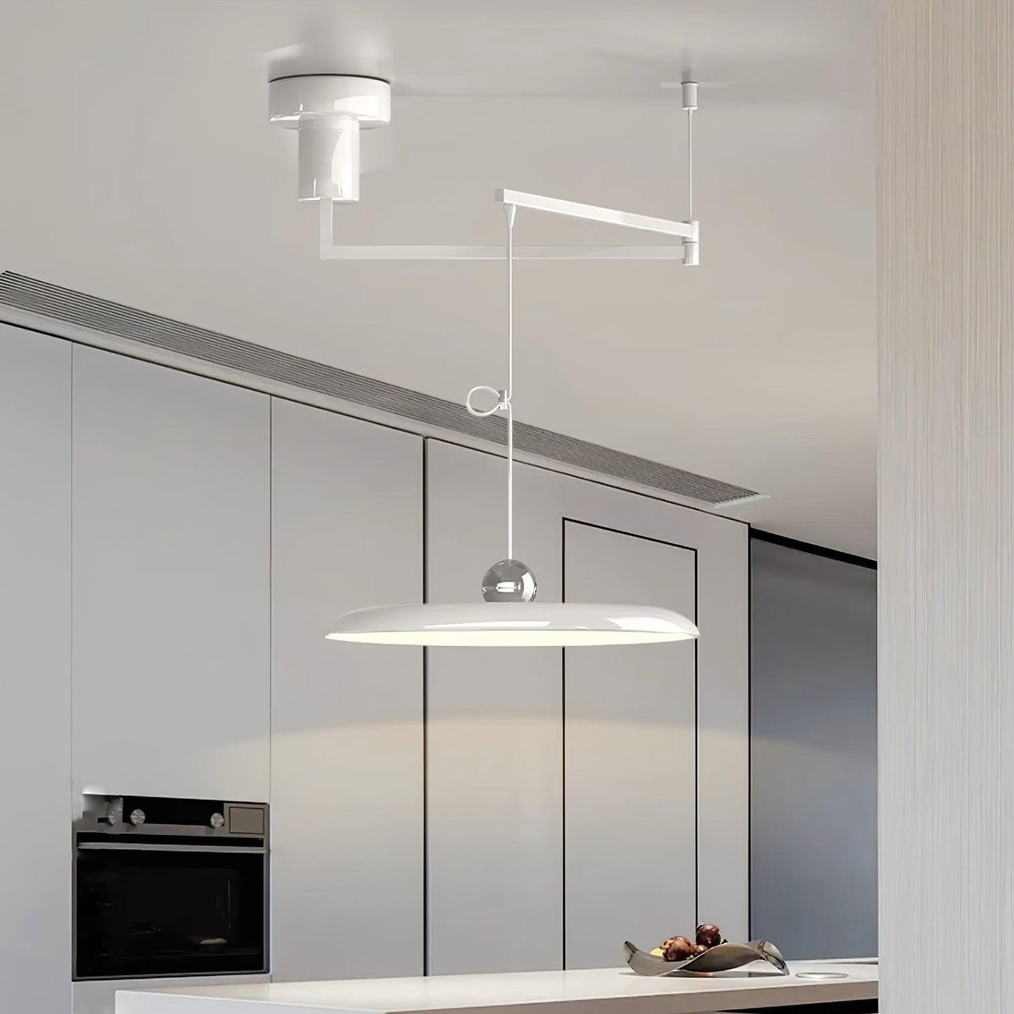 Industrial Pendant Light With Adjustable Arm