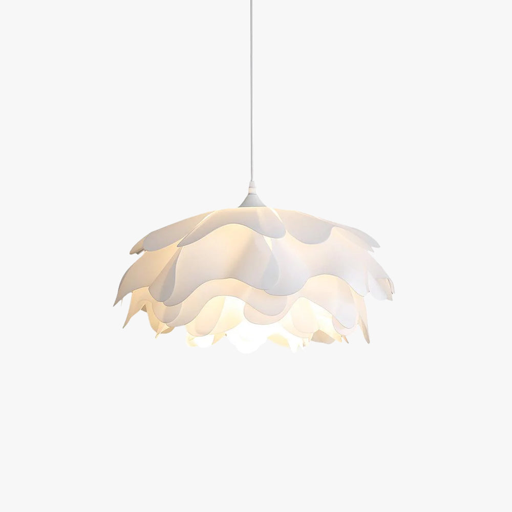 Renée Flower-Shaped Acrylic Pendant Light – Metal Frame, E27 Socket