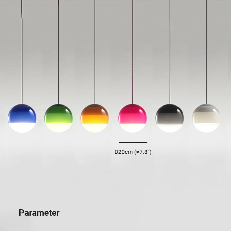 Valentina Colourful Glass Bubble Pendant Light – 6 Colours