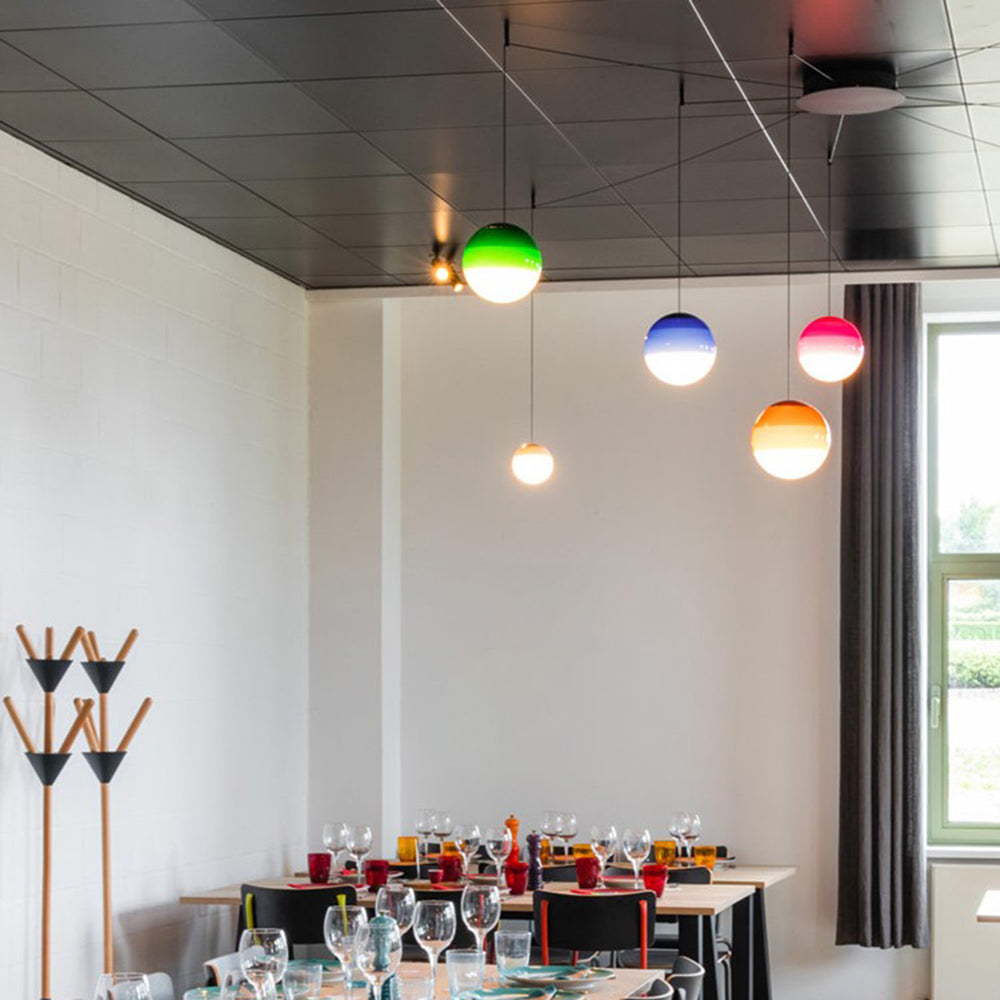 Valentina Colourful Glass Bubble Pendant Light – 6 Colours