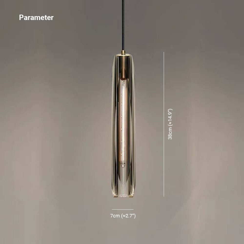 Brass LED Glass Pendant Lamp – Small Chandelier