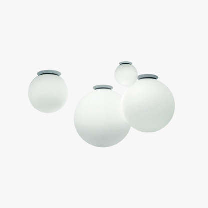 Modern Bubble Sphere Indoor Wall Lamp – White Glass Shade