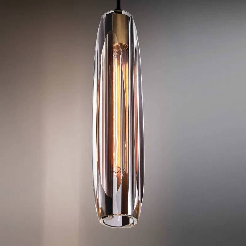 Brass LED Glass Pendant Lamp – Small Chandelier