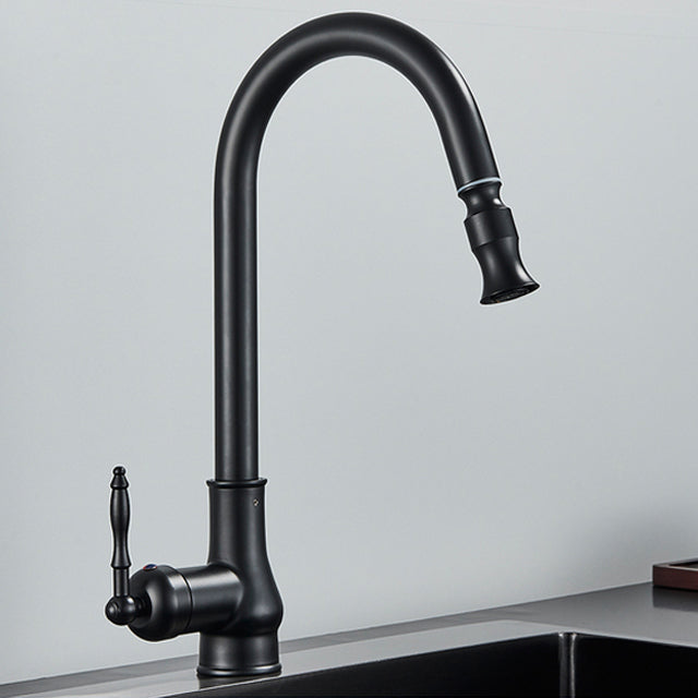 Kitchen Faucet - Antique Brass Kitchen Faucet Pull Out Spout Kitchen Faucet Mixer Tap
