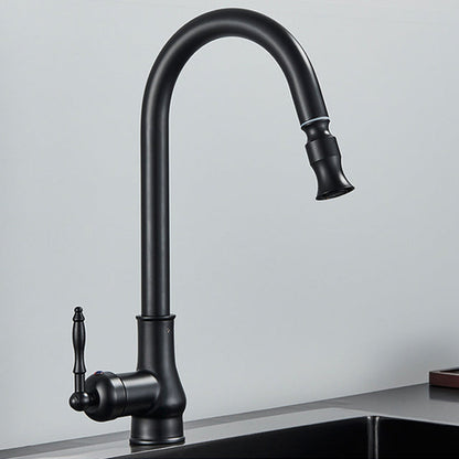 Kitchen Faucet - Antique Brass Kitchen Faucet Pull Out Spout Kitchen Faucet Mixer Tap
