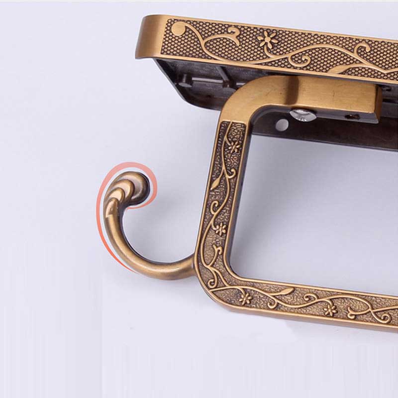 Antique Brass Paper Holder Bathroom Mobile Holder Toilet Holder-Shower Accessories-Index Bath