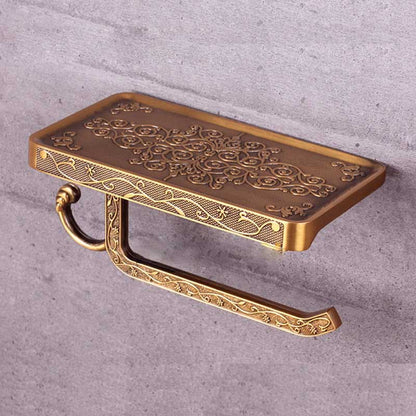 Antique Brass Paper Holder Bathroom Mobile Holder Toilet Holder-Shower Accessories-Index Bath